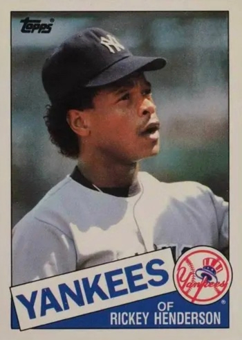 1985 Topps Traded #49T Rickey Henderson Baseball Card