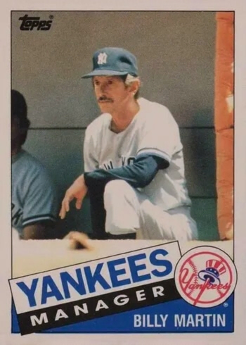 1985 Topps Traded #78T Billy Martin Baseball Card
