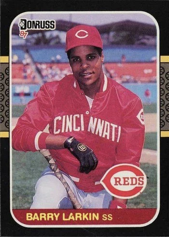 1987 Donruss #492 Barry Larkin Rookie Card