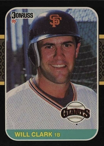 1987 Donruss #66 Will Clark Rookie Card