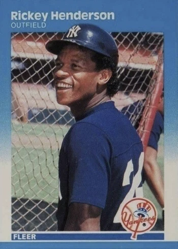 1987 Fleer #101 Rickey Henderson Baseball Card