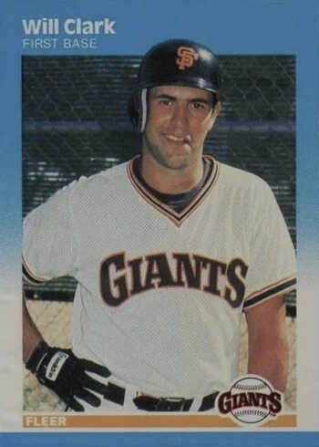 1987 Fleer #269 Will Clark Rookie Card