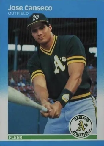 1987 Fleer #389 Jose Canseco Baseball Card