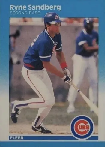 1987 Fleer #572 Ryne Sandberg Baseball Card