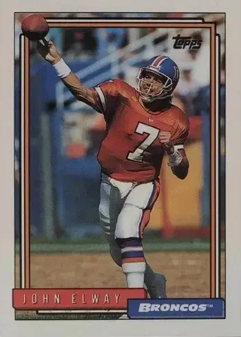 1992 Topps #125 John Elway Football Card