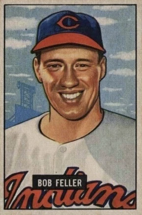 1951 Bowman #30 Bob Feller Baseball Card
