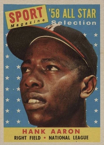 1958 Topps #488 Hank Aaron Baseball Card