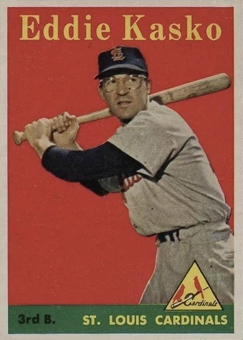 1958 Topps #8 Eddie Kasko Baseball Card