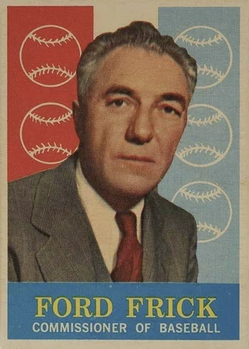 1959 Topps #1 Ford Frick Baseball Card