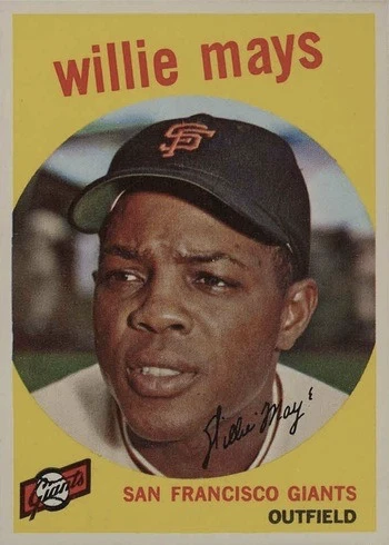 1959 Topps #50 Willie Mays Baseball Card