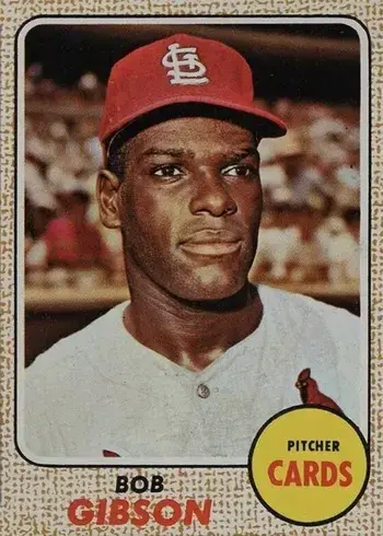1968 Topps #100 Bob Gibson Baseball Card