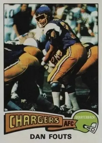 1975 Topps #367 Dan Fouts Rookie Card