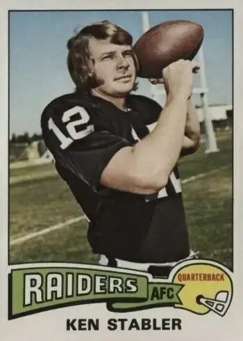 1975 Topps #380 Ken Stabler Football Card
