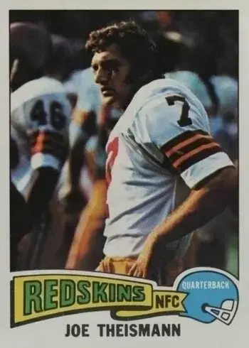 1975 Topps #416 Joe Theismann Rookie Card