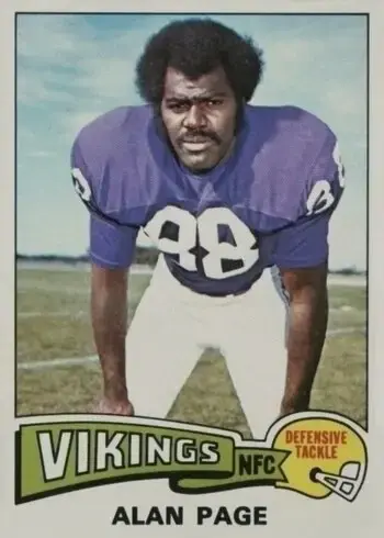 1975 Topps #520 Alan Page Football Card