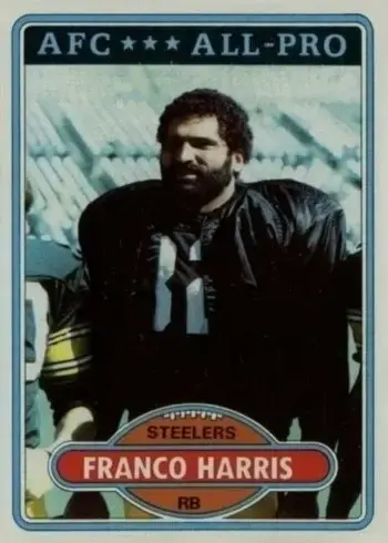1980 Topps #400 Franco Harris Football Card