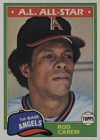1981 Topps #100 Rod Carew Baseball Card