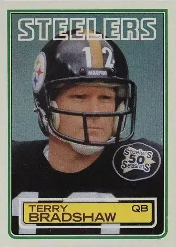 1983 Topps #358 Terry Bradshaw Football Card