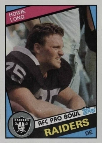 1984 Topps #111 Howie Long Rookie Card