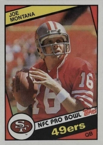 1984 Topps #358 Joe Montana Football Card