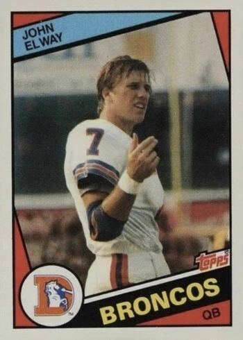 1984 Topps #63 John Elway Rookie Card
