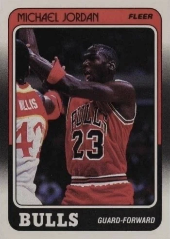 1988 Fleer #17 Michael Jordan Basketball Card