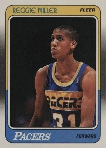 1988 Fleer #57 Reggie Miller Rookie Card