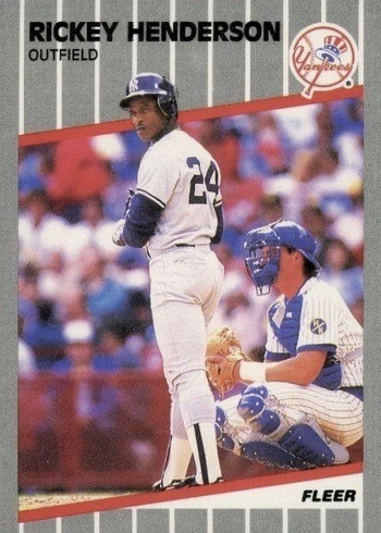1989 Fleer #254 Rickey Henderson Baseball Card