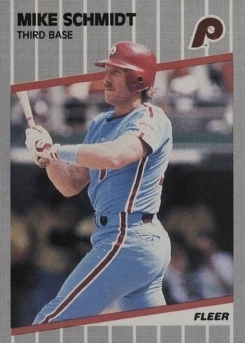 1989 Fleer #582 Mike Schmidt Baseball Card