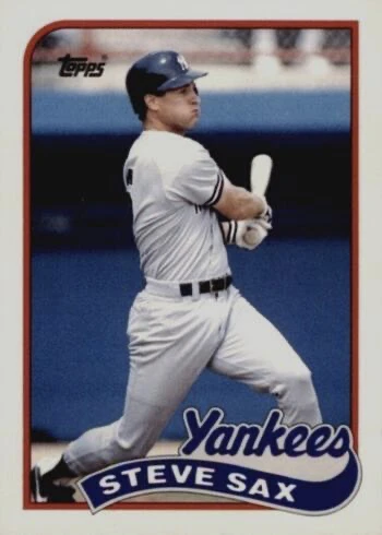 1989 Topps Traded #111T Steve Sax Baseball Card