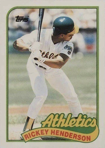 1989 Topps Traded #48T Rickey Henderson Baseball Card