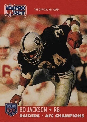 1990 Pro Set #155 Bo Jackson Football Card