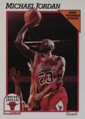 1991 NBA Hoops #30 Michael Jordan Basketball Card