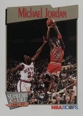 1991 NBA Hoops #455 Michael Jordan Basketball Card