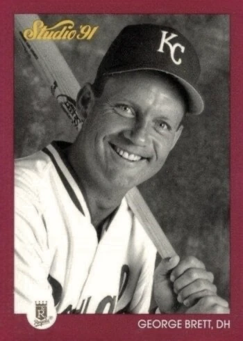 1991 Studio #62 George Brett Baseball Card