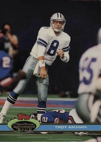 1991 Topps Stadium Club #228 Troy Aikman Football Card