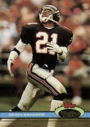 1991 Topps Stadium Club #3 Deion Sanders Football Card