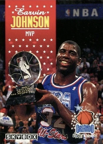 1992 SkyBox #310 Magic Johnson Basketball Card