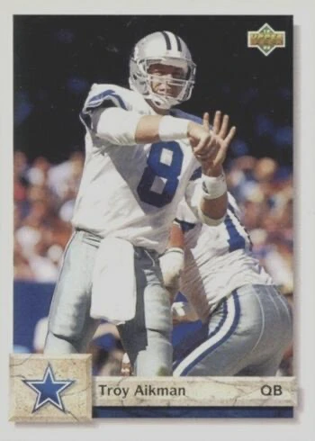 1992 Upper Deck #597 Troy Aikman Football Card