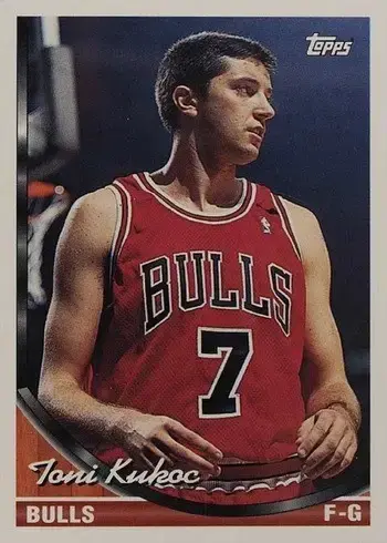 1993 Topps #316 Toni Kukoc Rookie Card