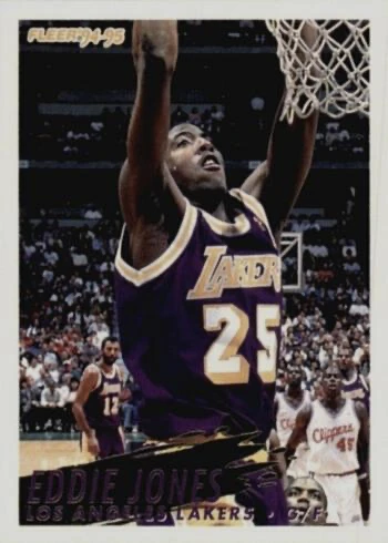 1994 Fleer #308 Eddie Jones Rookie Card