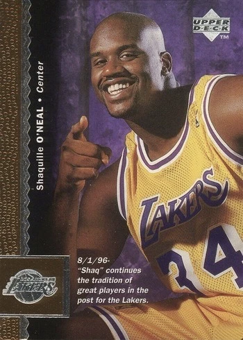 1996 Upper Deck #61 Shaq Basketball Card