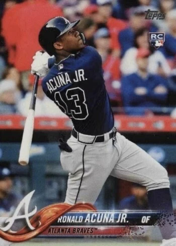 2018 Topps #698 Ronald Acuña Jr. Rookie Card