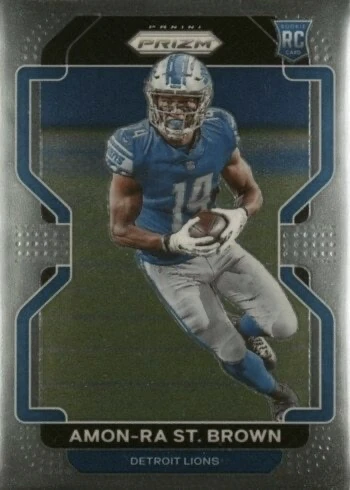 2021 Panini Prizm #358 Amon-Ra St. Brown Rookie Card