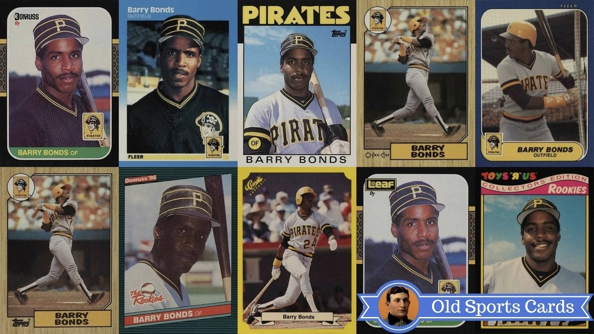 A Collage of Barry Bonds Rookie Cards