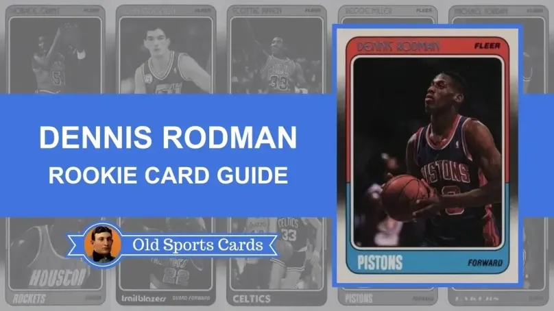 A Collage of Dennis Rodman Rookie Cards