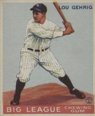 1933 Goudey #160 Lou Gehrig Baseball Card