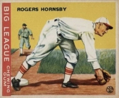1933 Goudey #119 Rogers Hornsby Rookie Card
