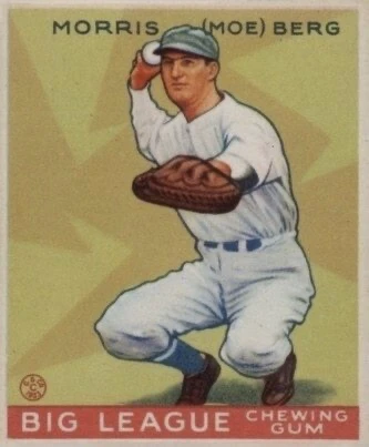 1933 Goudey #158 Moe Berg Rookie Card