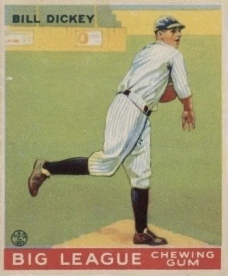 1933 Goudey #19 Bill Dickey Rookie Card